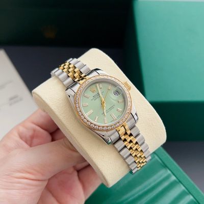 Rolex Datejust 31mm Mint Green Dial 316L Steel Two-tone Gold Jubilee Bracelet Lady Watch